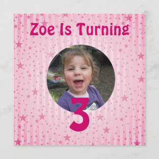 Stern-Geburtstags-Einladung Einladung