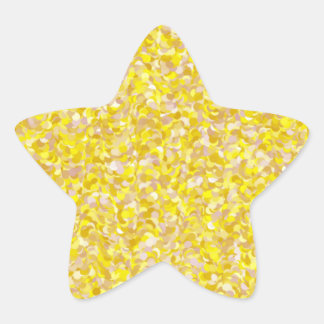 Stern Gelb Abstrakter Glitter Hintergrund Stern-Aufkleber