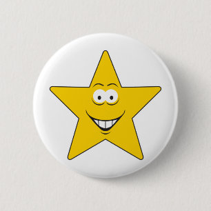 Stern Gesicht Button