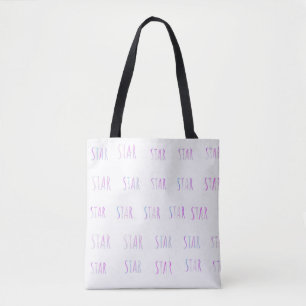 Stern-Helle-Text-Tasche Tasche