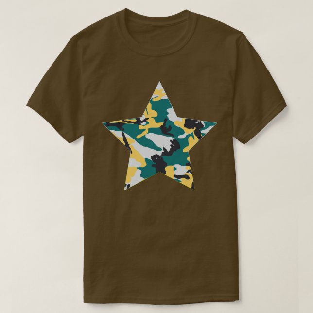 Stern im Lakeside-Tarnmuster T-Shirt (Design vorne)