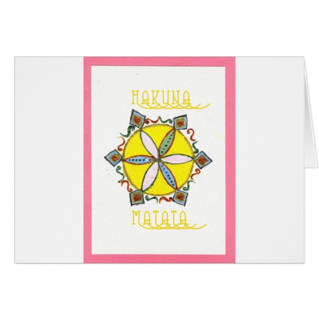 Stern im Making Hakuna Matata (Vorderseite (Horizontal))