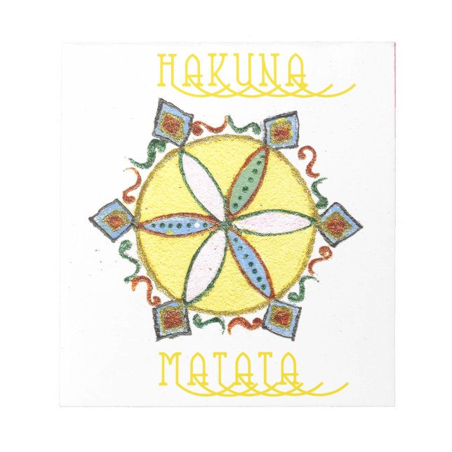 Stern im Making Hakuna Matata Notizblock (Vorderseite)