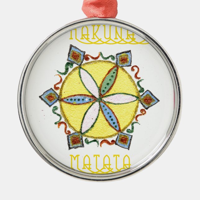 Stern im Making Hakuna Matata Silbernes Ornament (Vorne)