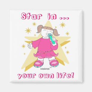 "STERN in IHREM EIGENEN LEBEN! " Magnet