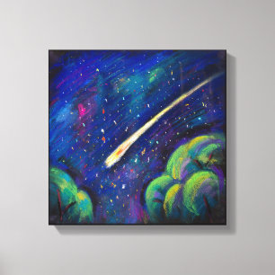 Stern-Kometen-ursprüngliche Malerei-schöne Kunst Leinwanddruck