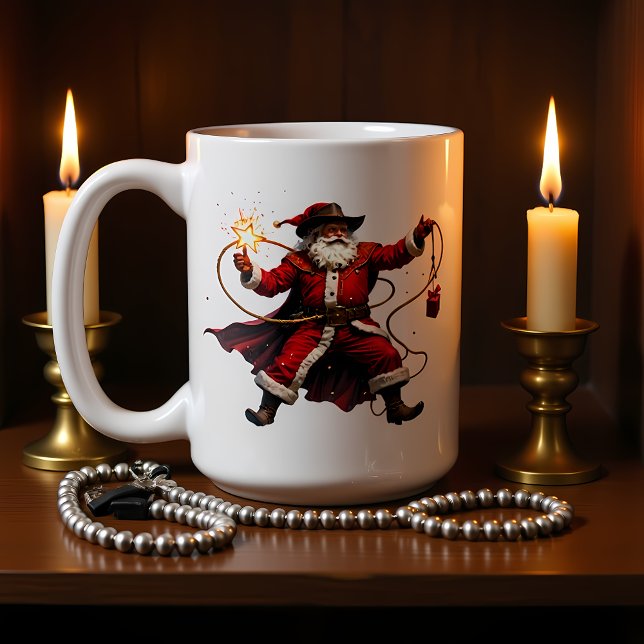 Stern Lasso Cowboy Santa Kaffeetasse (Von Creator hochgeladen)