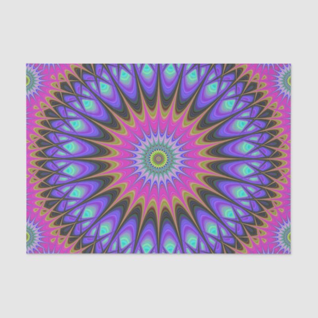 Stern-Mandala Seidenpapier (Vorderseite)