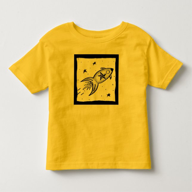 Stern Rocketship - Nd Kleinkind T-shirt (Vorderseite)