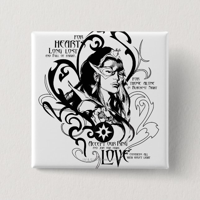 Stern-Saphir-Grafik 2 Button (Vorderseite)