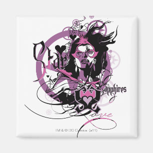 Stern-Saphir-Grafik 6 Magnet