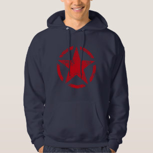 Stern-SchabloneVintage Grunge-Art Hoodie