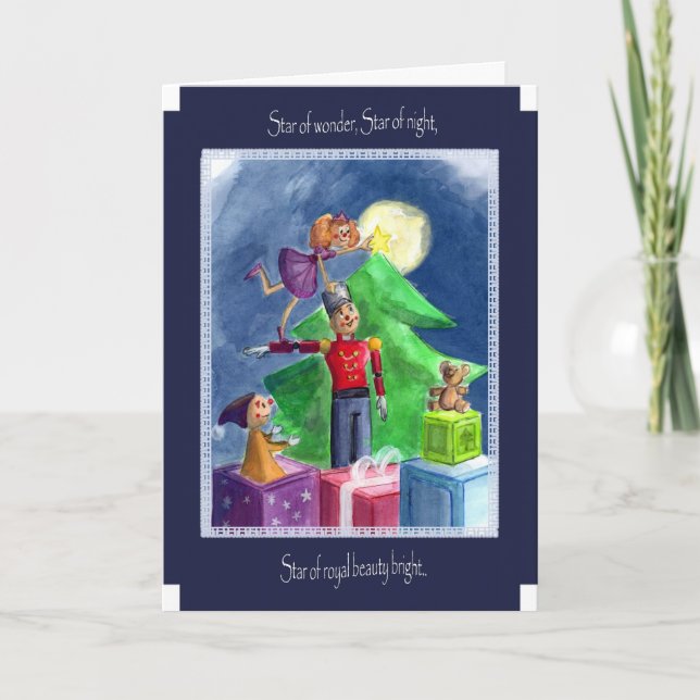 Stern so hell feiertagskarte (Vorderseite)