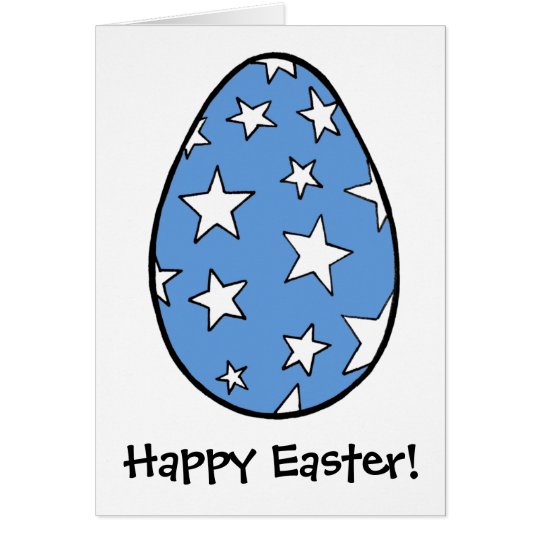Stern Spangelled Ei, fröhliche Ostern! Karte