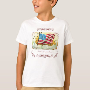 Stern Spangled das Shirt des Fahnen-Flaggen-Kindes