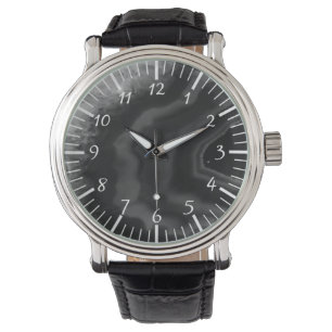 Stern sprengte schwarzen Achat, cooles natürliche Armbanduhr
