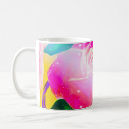 Stern strahlt Rose orig Grafik durch Lulumama Kaffeetasse