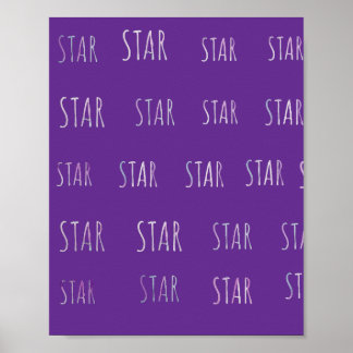 Stern-Textplakat für eine süße Ergänzung in jedem Poster