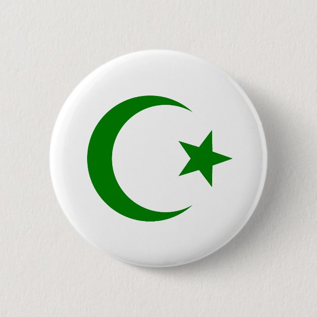 Stern und Halbmond Button (Vorderseite)