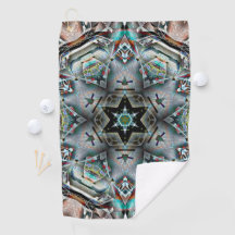 Stern und Hexagon Kaleidoskop mit leichter Textur