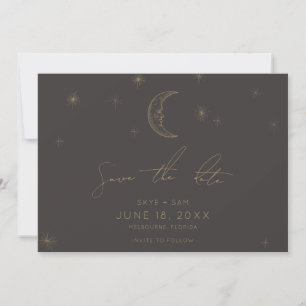 Stern und Mond Himmels-Save-the-Date Save The Date