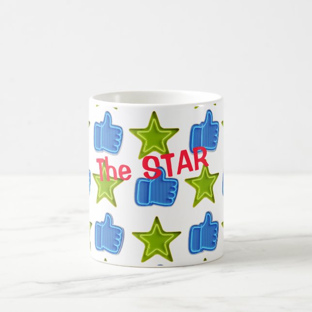 Stern und Zeichen anpassen Kaffeetasse (Mittel)