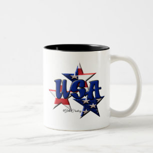 Stern USA Zweifarbige Tasse