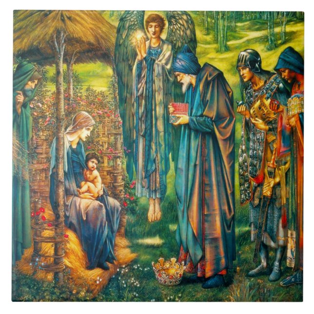 Stern von Bethlehem-Fliese Trivet oder von Fliese (Vorderseite)