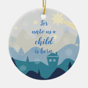 Stern von Bethlehem //für an uns ein Kind ist Keramikornament