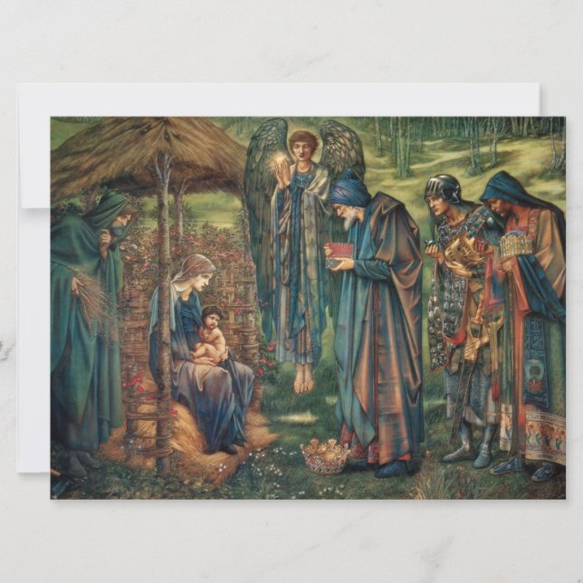 Stern von Bethlehem (von Edward Burne-Jones) Karte (Vorderseite)