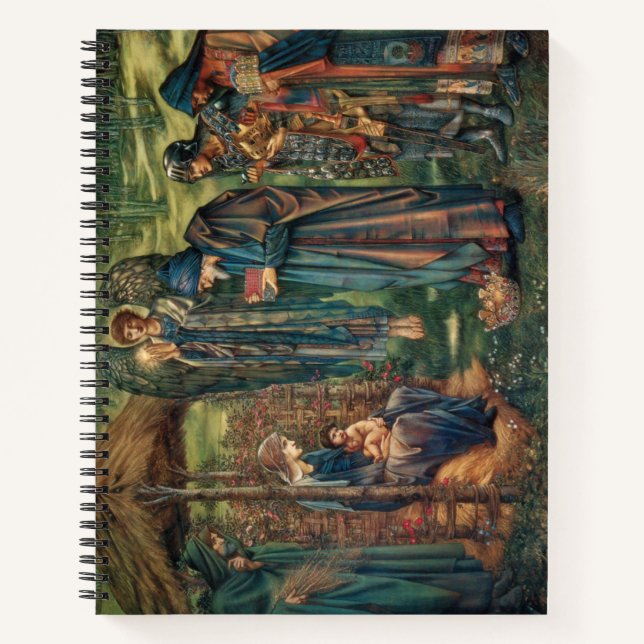 Stern von Bethlehem (von Edward Burne-Jones) Notizbuch (Vorderseite)