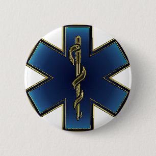 Stern von Leben EMS-Knopf Button