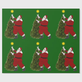 Stern von Santa - Der Baum Geschenkpapier