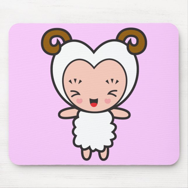 Stern-Vorzeichen - Widder Mousepad (Vorne)