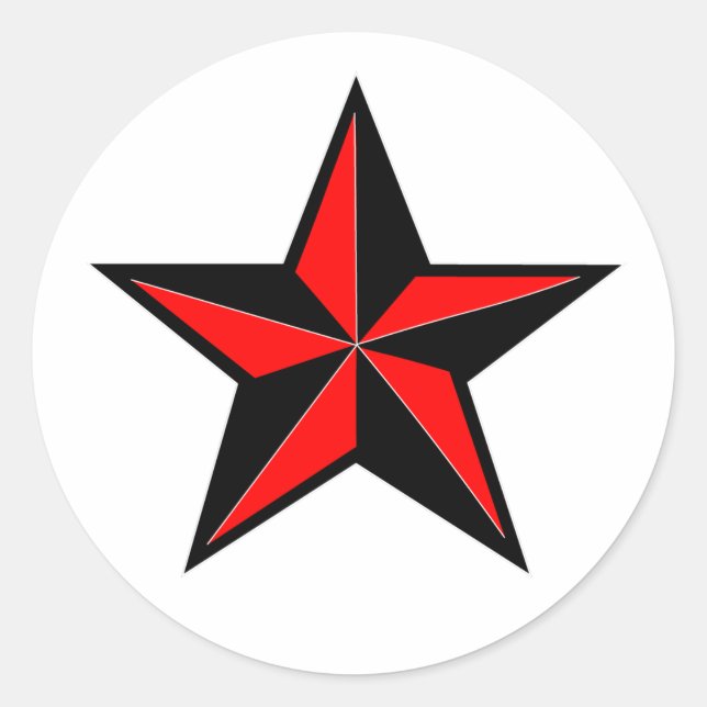 Sternaufkleber Runder Aufkleber (Vorderseite)