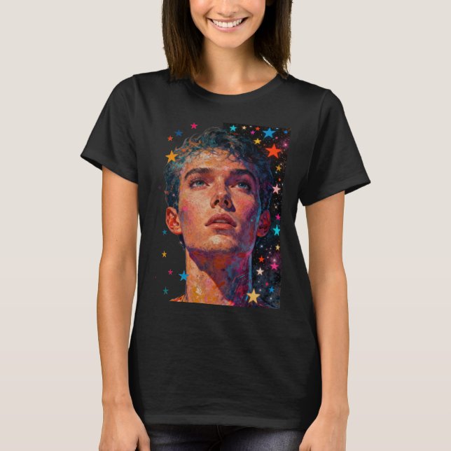 Sternbeobachtung T-Shirt (Vorderseite)