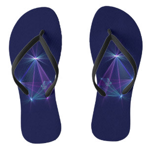 Sternbild, abstrakte Fantasy-Fraktalkunst Flip Flops