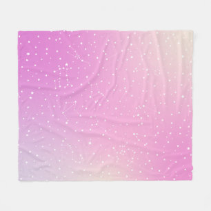Sternbild Astrologie Rosa Sternenkonstellation Fleecedecke