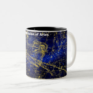 Sternbild der Sterne Zweifarbige Tasse