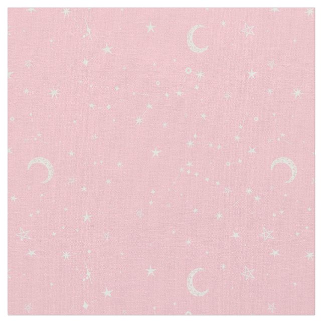 Sternbild des Himmelsmondes rosa Stoff (Nahaufnahme)