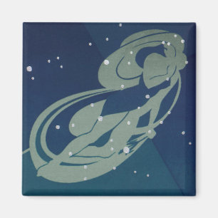 Sternbild Jungfrau Retro-Zodiak Astrologie Magnet