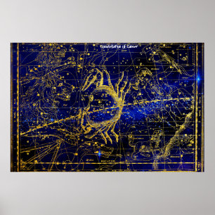 Sternbild Krebs Poster