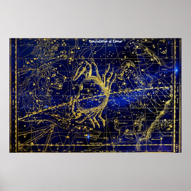 Sternbild Krebs Poster (Vorne)