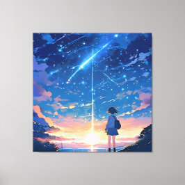 Sternbild mit Sternbildern Leinwanddruck