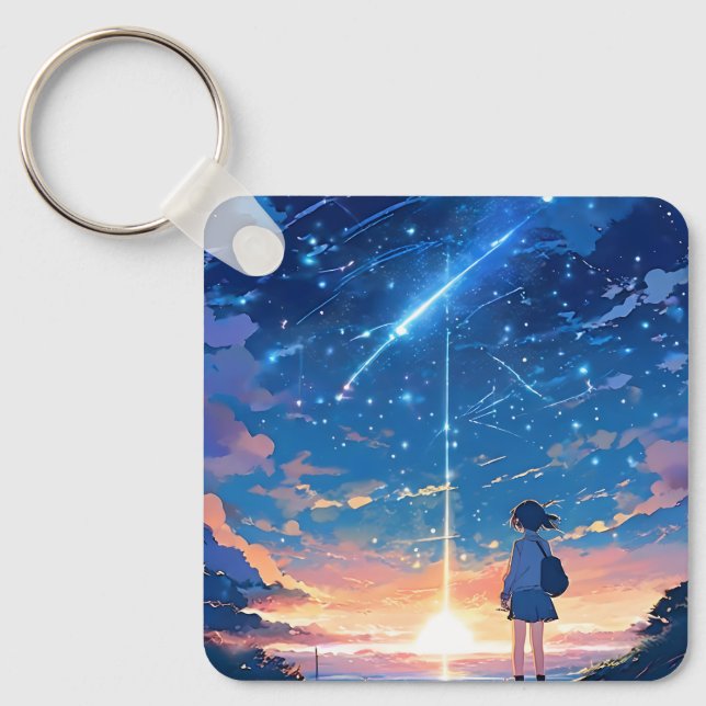 Sternbild mit Sternbildern Schlüsselanhänger (Vorderseite)