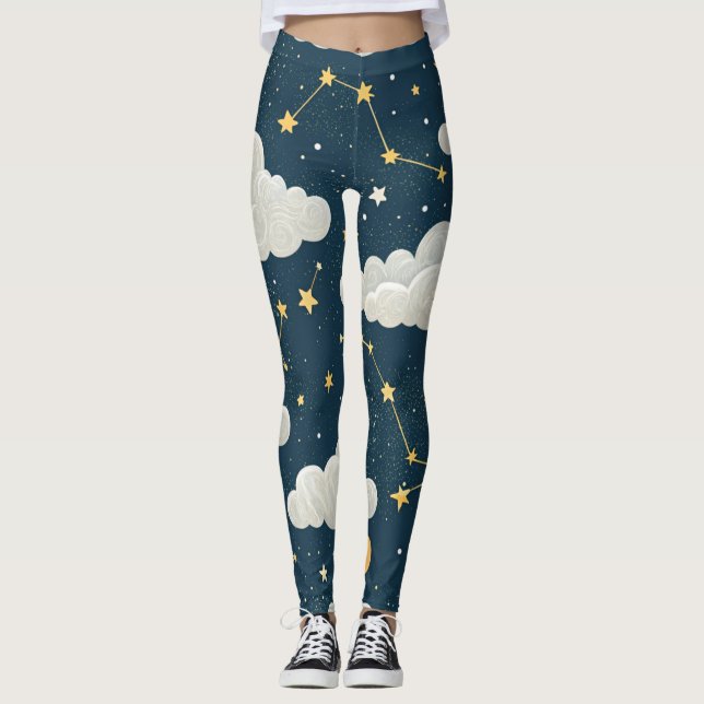 Sternbild-Muster (6) Leggings (Vorderseite)