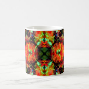 Sternbild Rotes Kaleidoskop Kaffeetasse