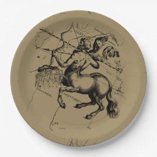 Sternbild Schütze Hevelius1690 22. Nov-21. Dez Pappteller
