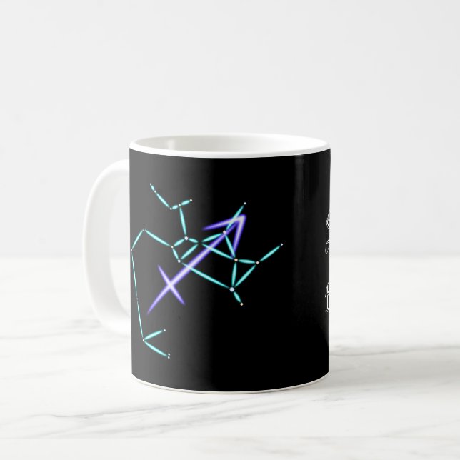 Sternbild Schütze Kaffeetasse (Vorderseite Links)
