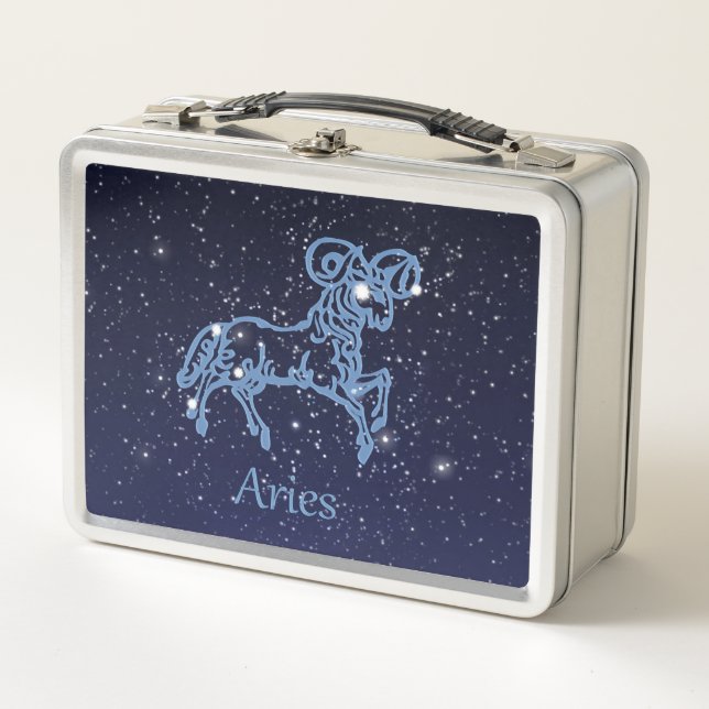 Sternbild und Sternzeichen Metall Lunch Box (Vorderseite)
